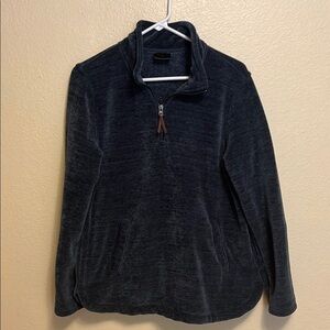 32 Degrees Heat Pullover Womens Medium Teal Quarter Zip Sherpa Fleece